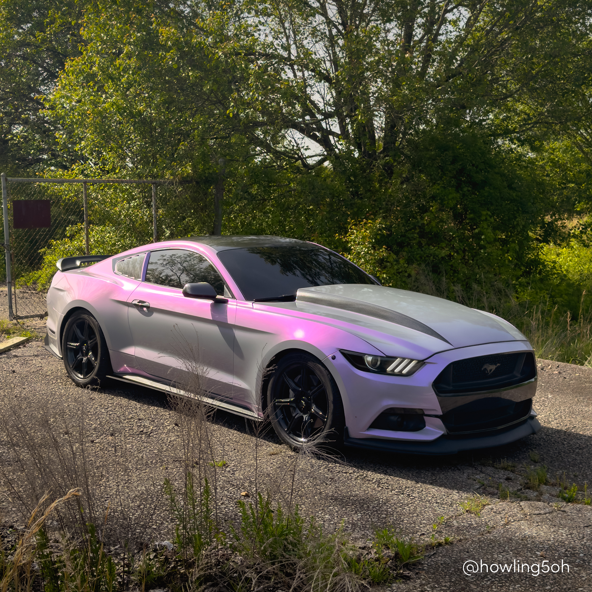 Vehicle application of Space Candy Gray to Purple