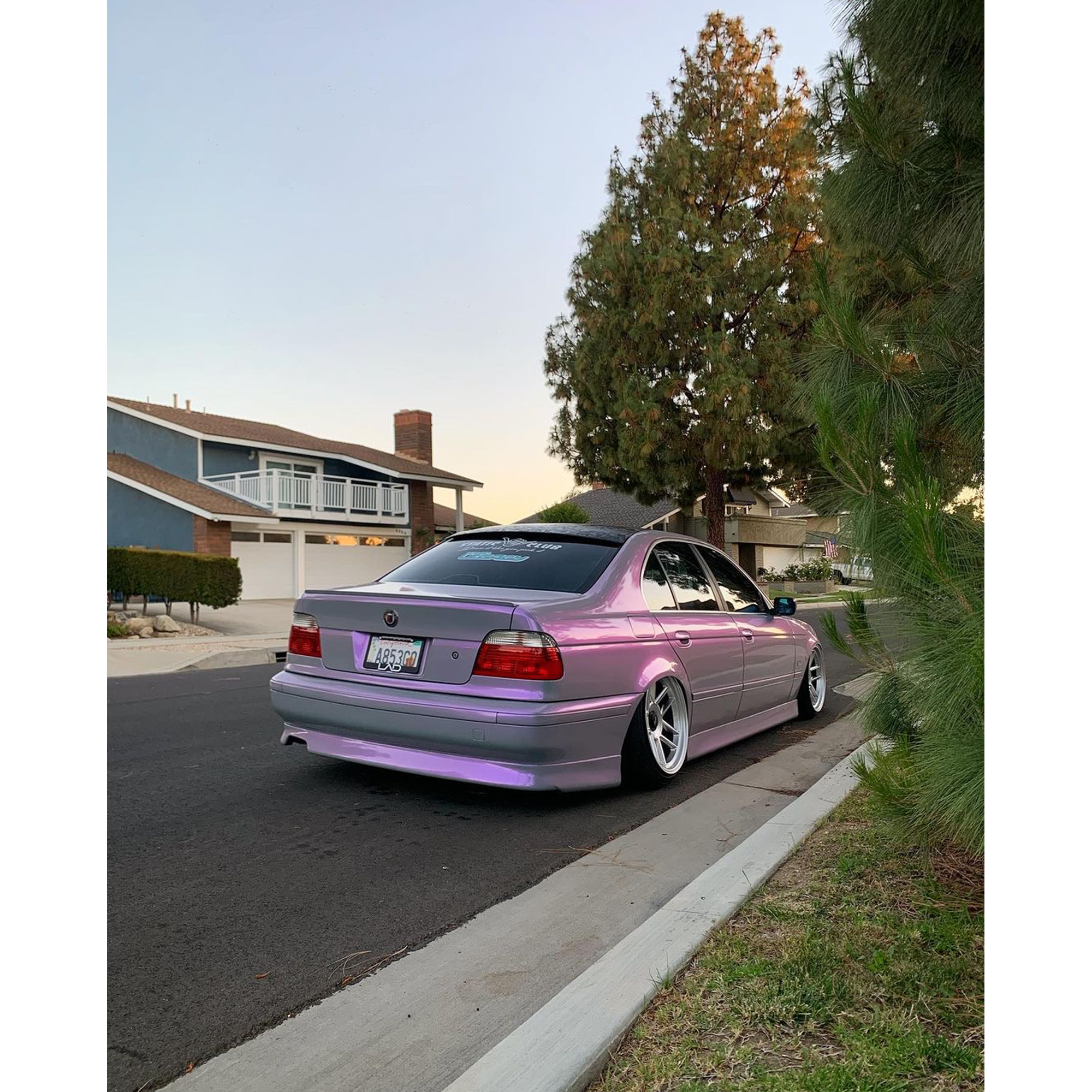 Vehicle application of Space Candy Gray to Purple