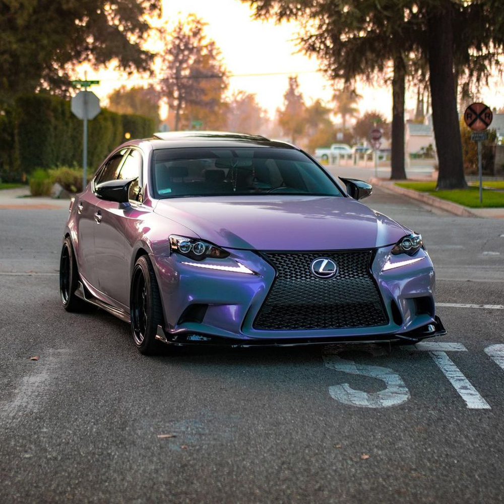 Vehicle application of Space Candy Gray to Purple