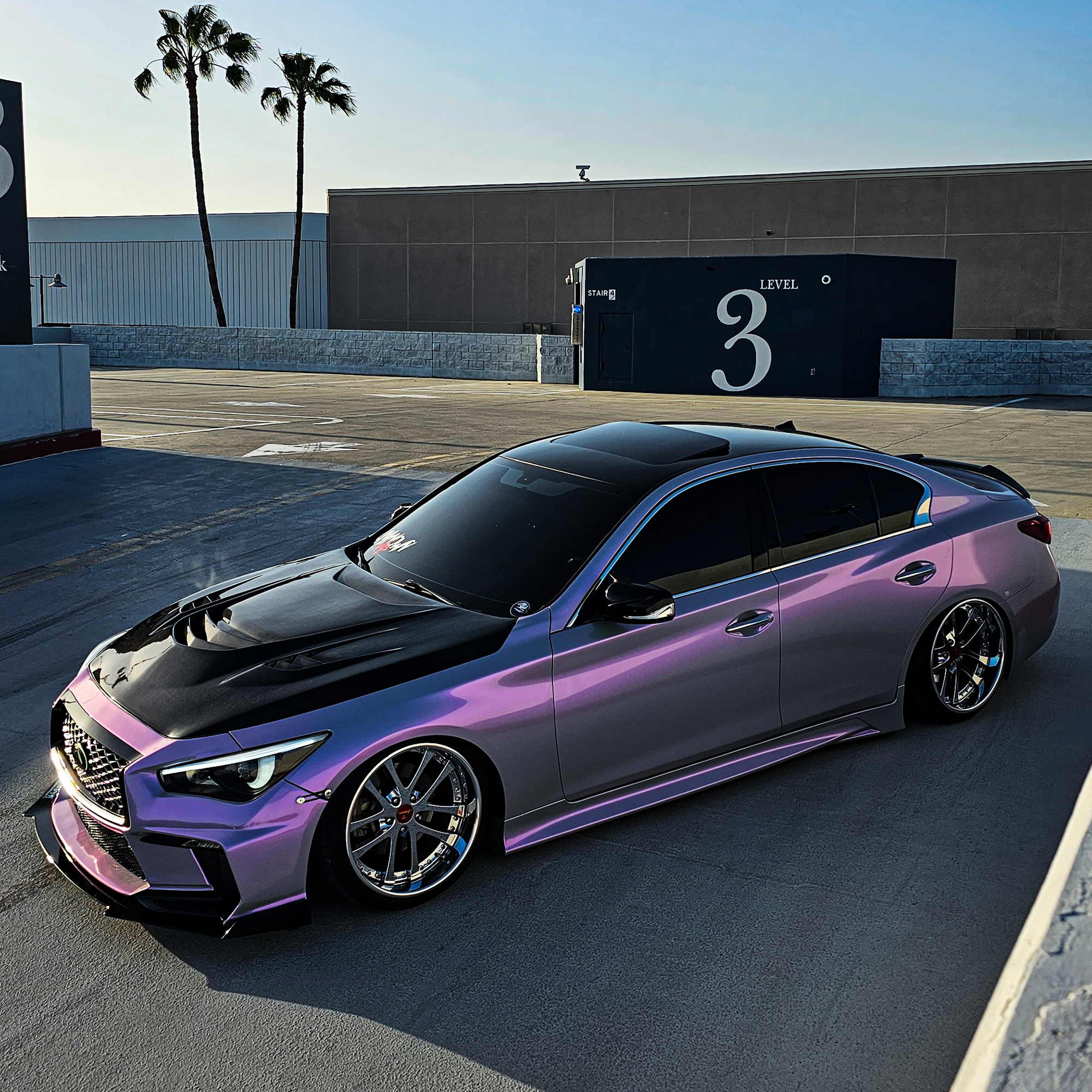 Vehicle application of Space Candy Gray to Purple