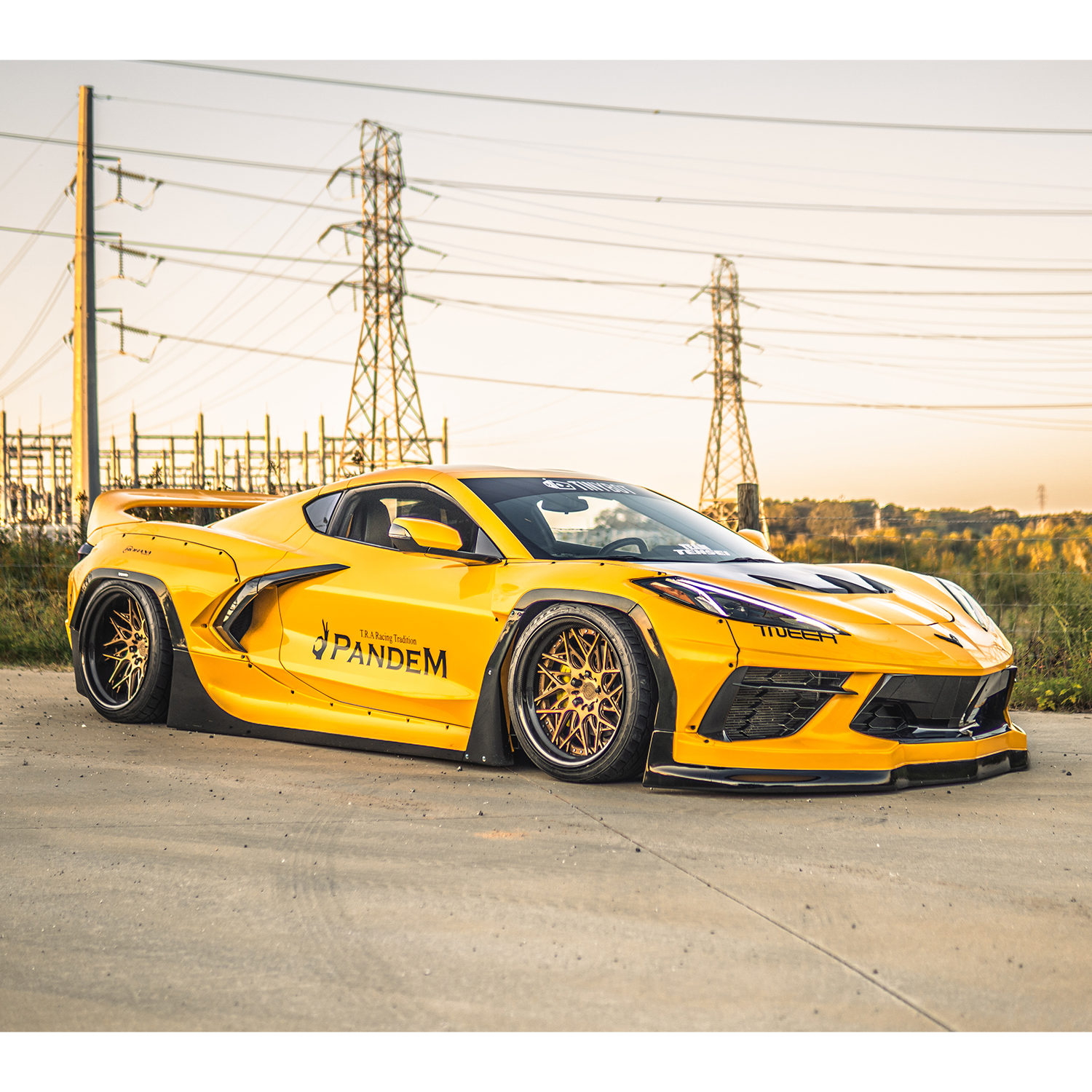 Vehicle application of Metal Paint Yellow