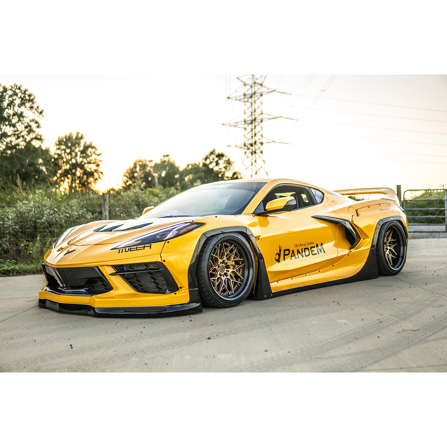 Vehicle application of Metal Paint Yellow