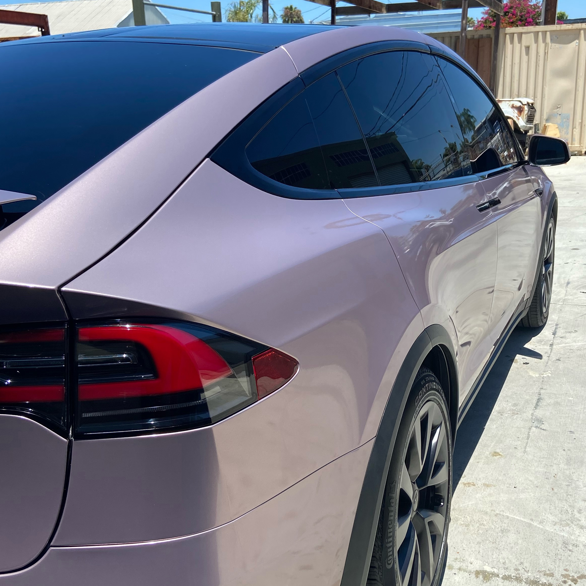 Vehicle application of Metal Paint Frozen Berry