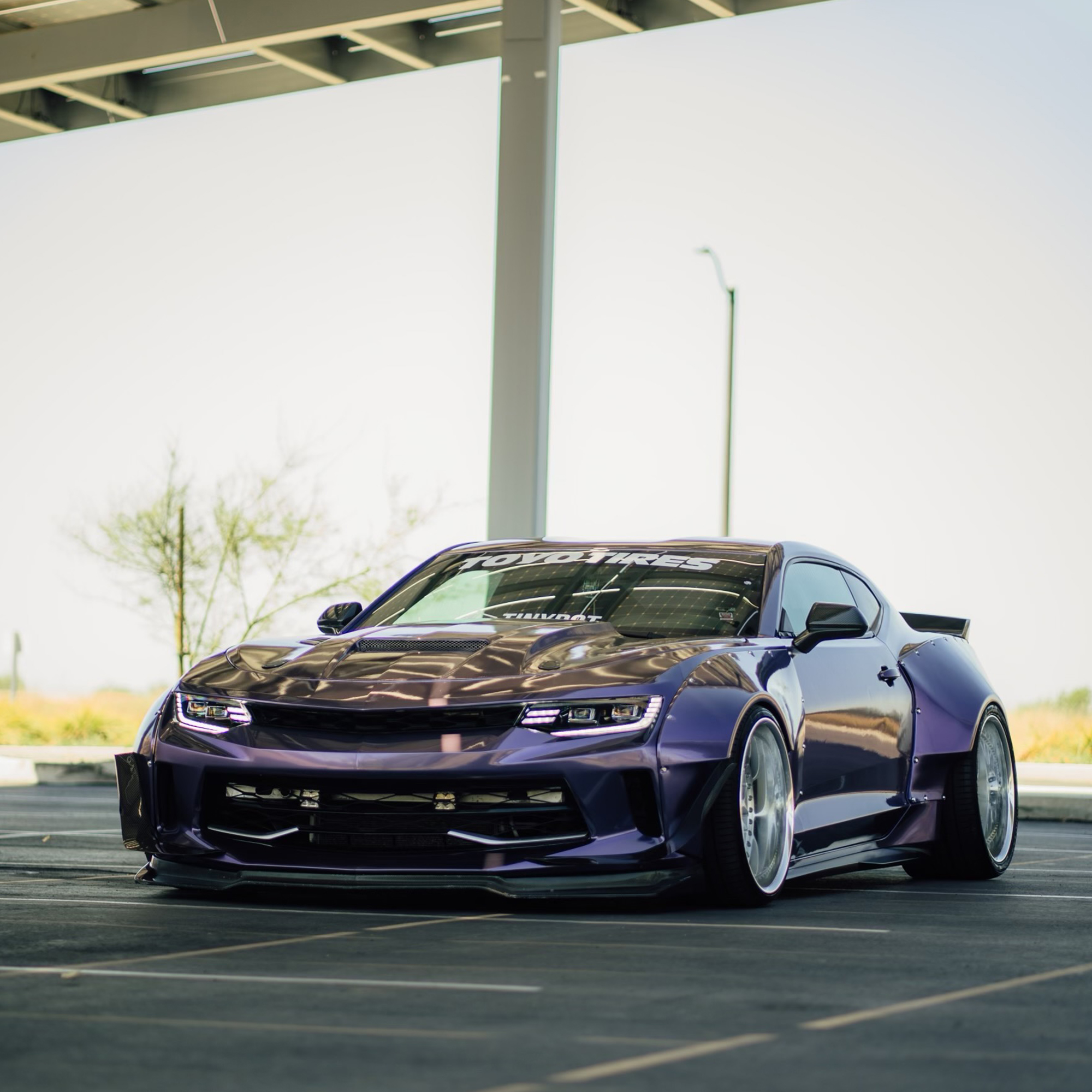 Vehicle application of Metal Paint Bleak Midwinter Purple