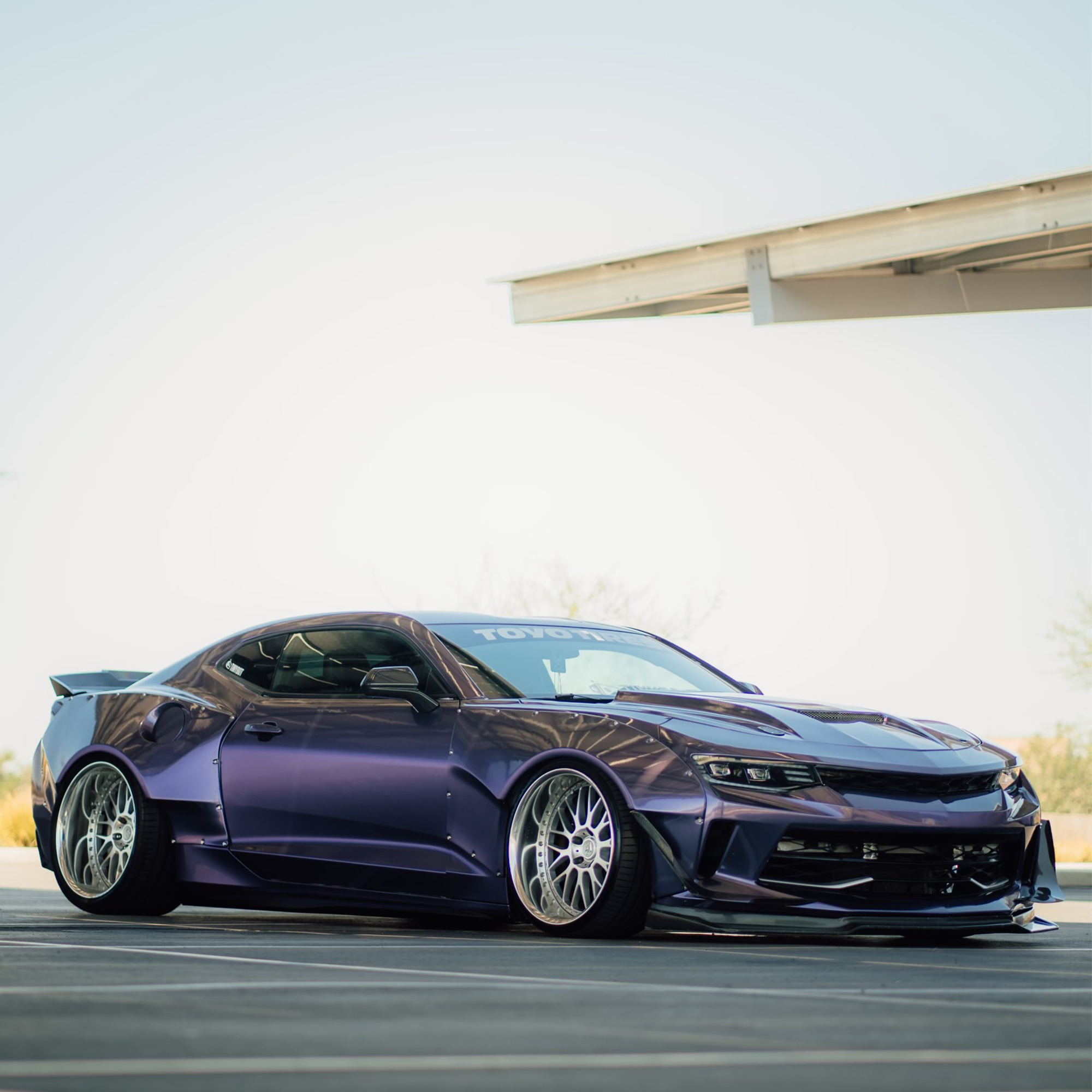 Vehicle application of Metal Paint Bleak Midwinter Purple