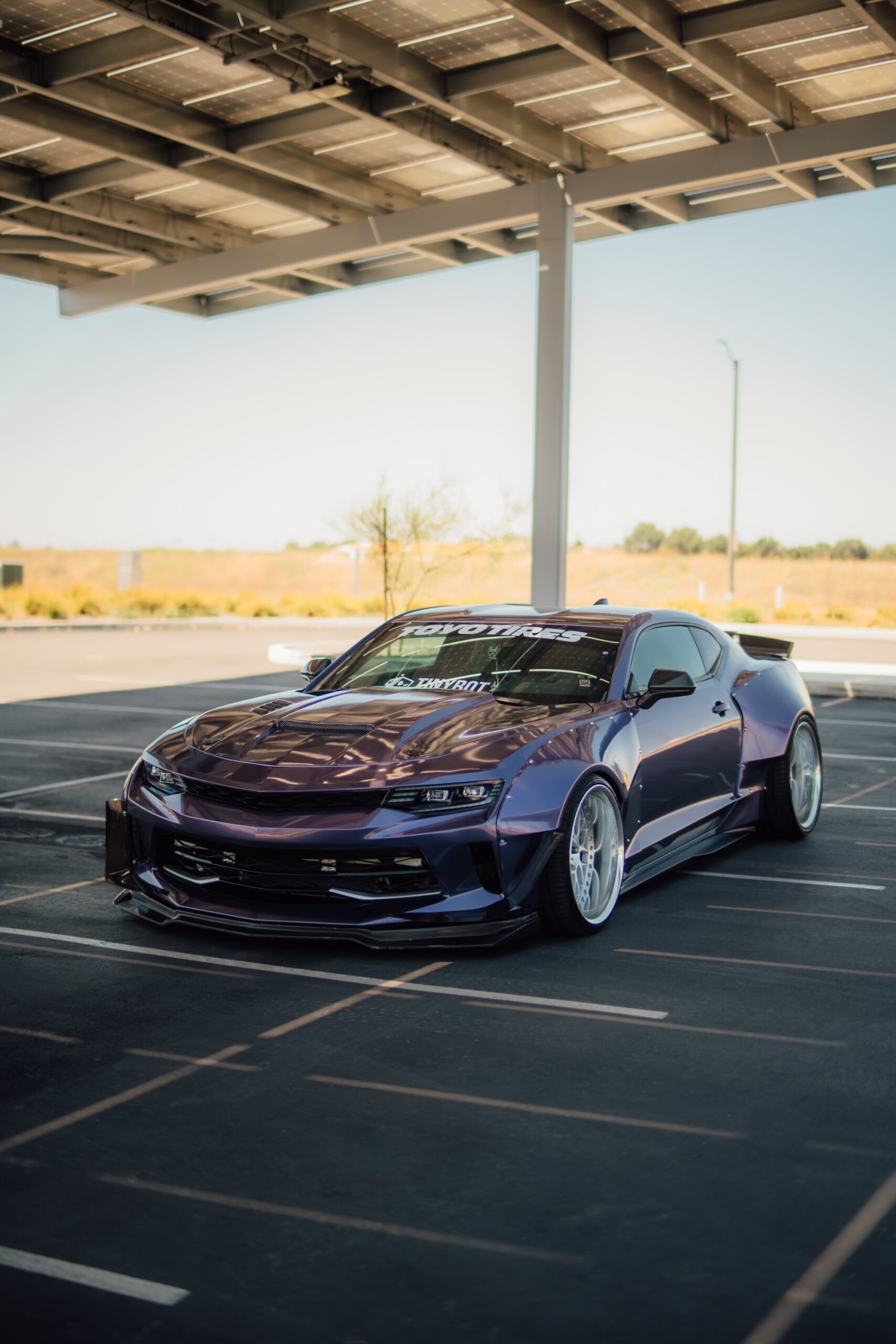 Vehicle application of Metal Paint Bleak Midwinter Purple