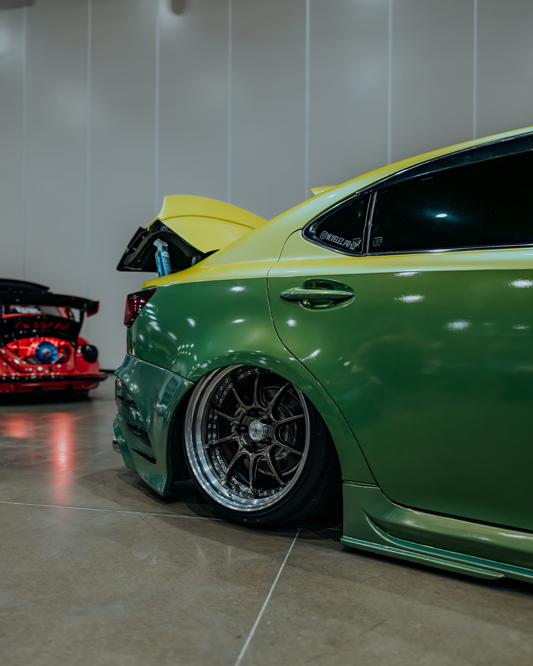 Vehicle application of Space Candy Emerald Green
