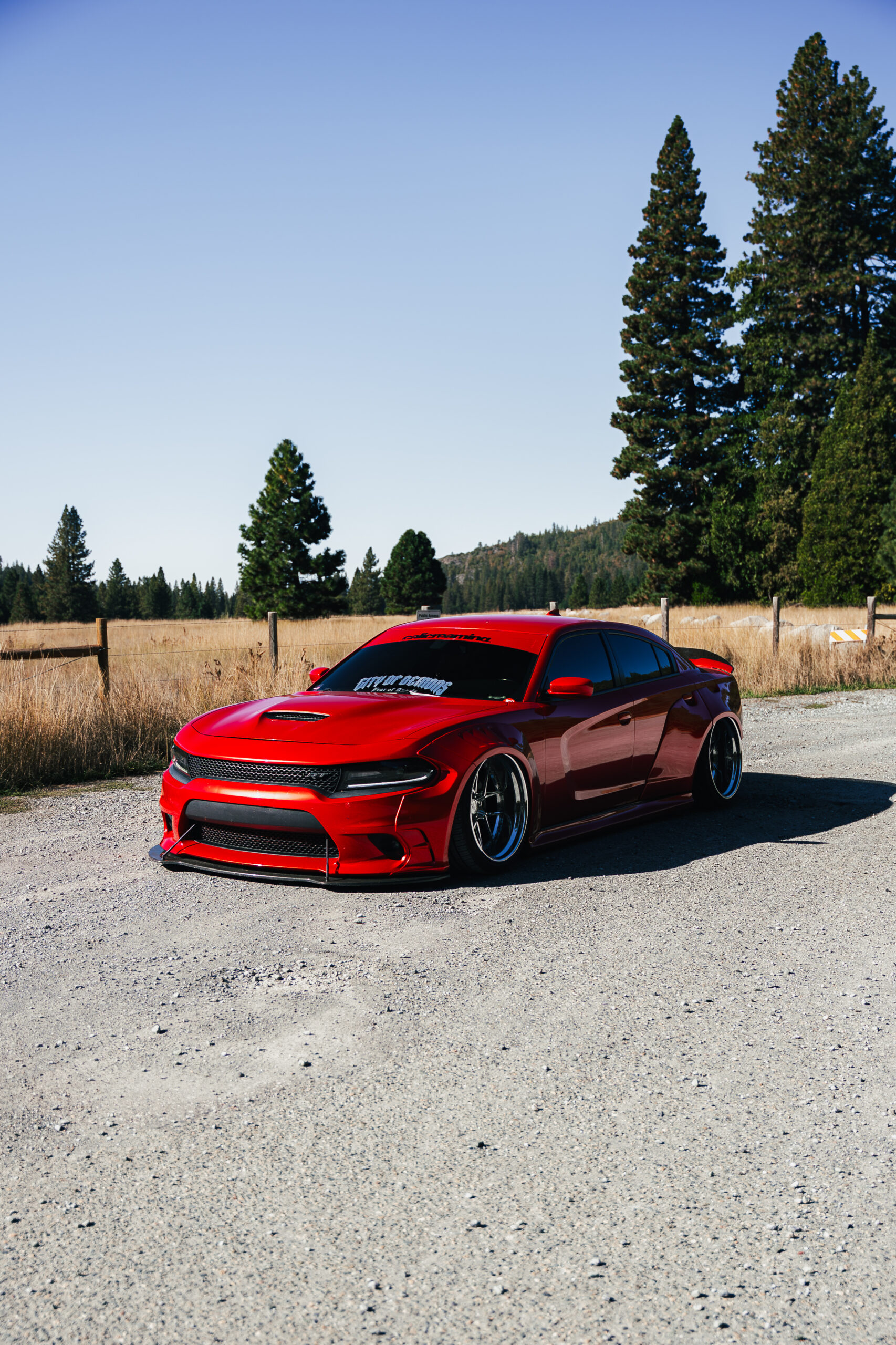Vehicle application of Metal Paint Soul Red