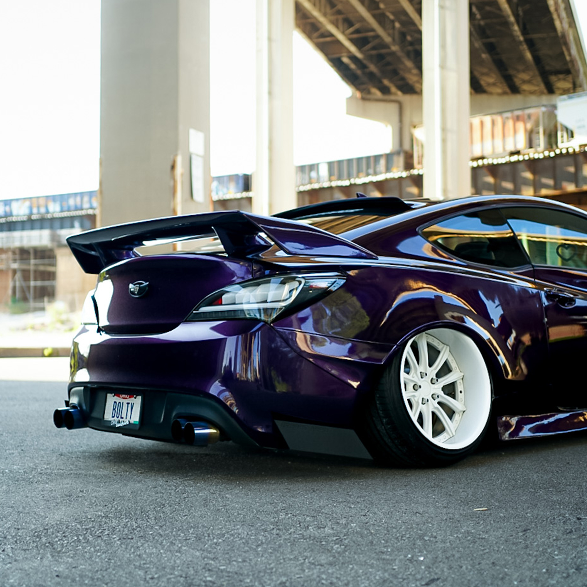 Vehicle application of Gloss Midnight Purple