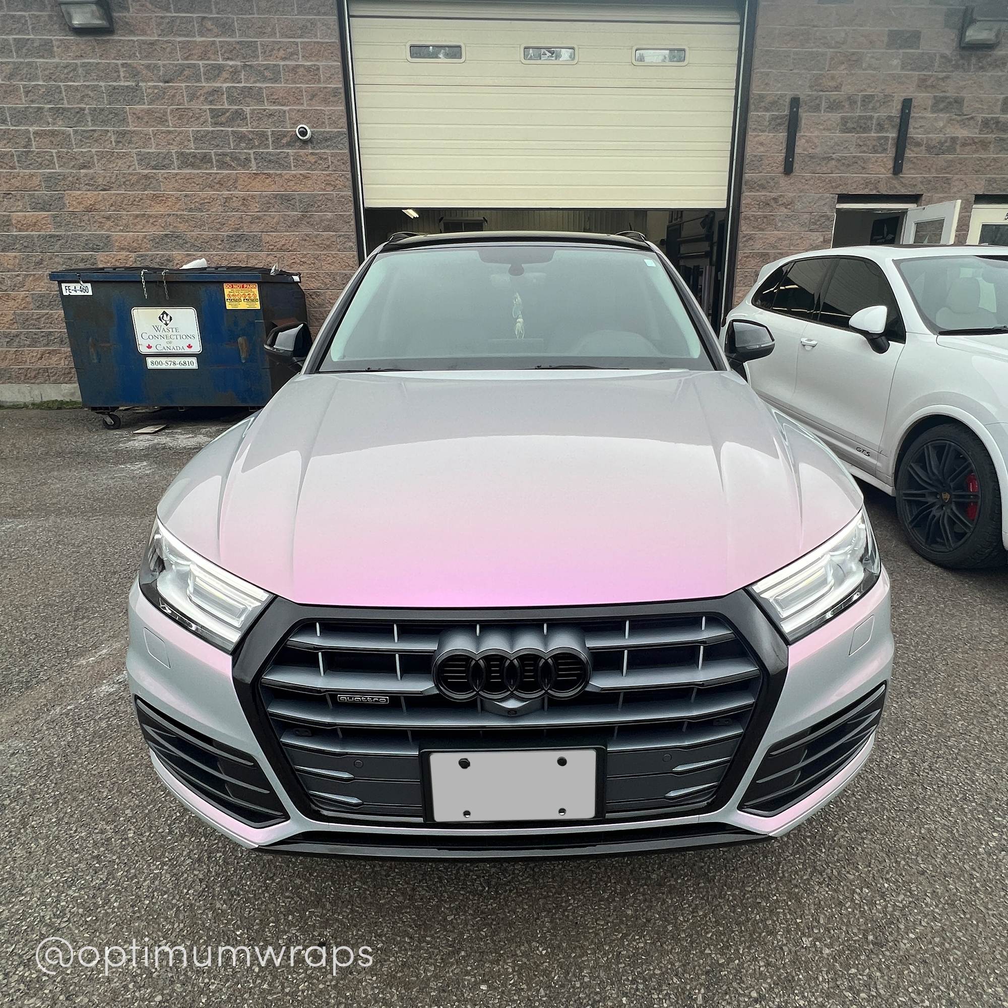 Vehicle application of Space Candy Gray to Pink