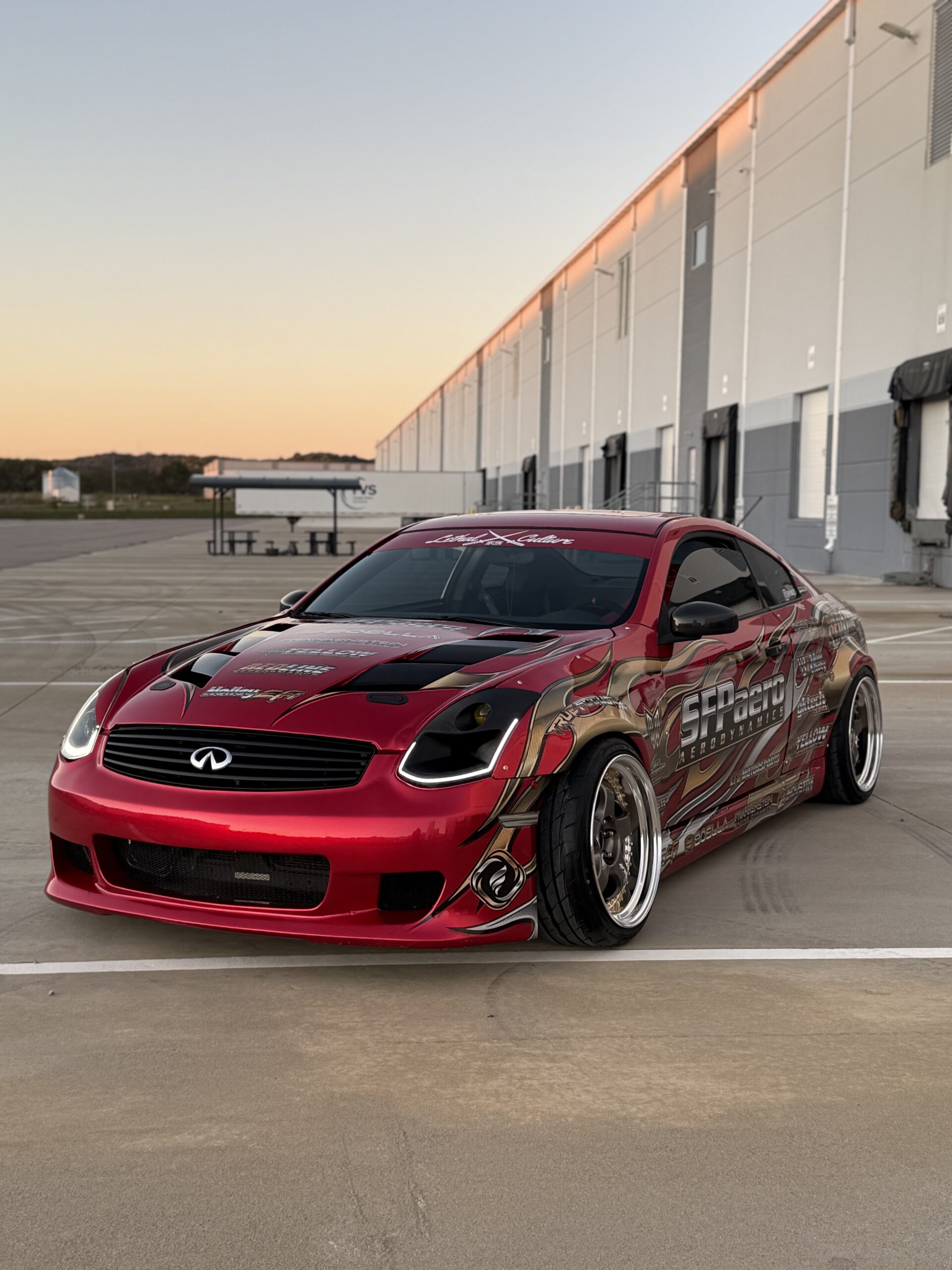 Vehicle application of Metal Paint Soul Red