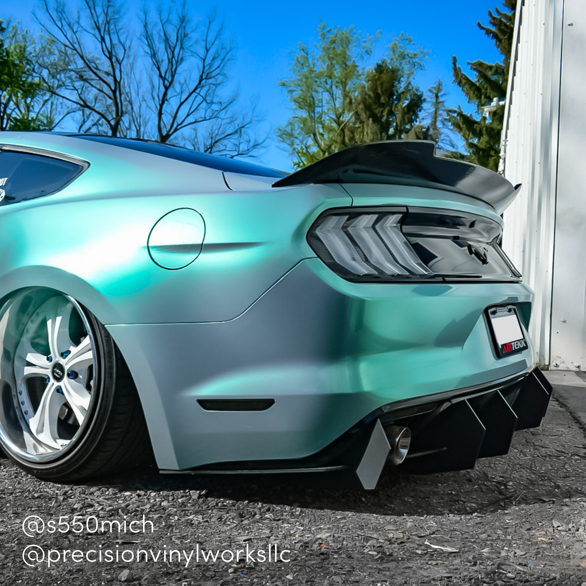 Vehicle application of Space Candy Sky Blue